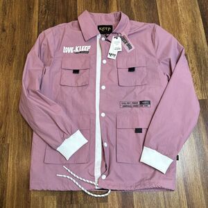 KLEEP CANON Men's Premium Crispy Nylon Long Sleeve Coach Jacket